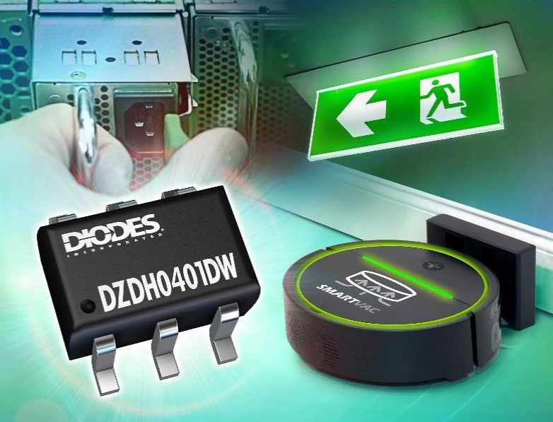 Image of Diodes 的 DZDH0401DW 控制器具有卓越的电源效率和反向放电保护功能