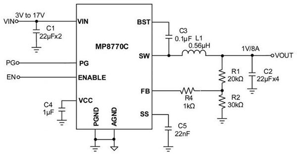 Image of Monolithic Power Systems MP8770C: A Comprehensive Overview of a High-Performance Step-Down Converter
