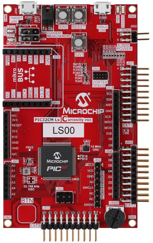 Image of Microchip PIC32CM LS00 Curiosity Pro: Evaluating Secure Prototyping