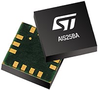 Image of STMicroelectronics AIS25BA: Ultra-Low Noise 3-Axis Accelerometer with TDM Interface