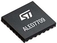 Image of STMicroelectronics' ALED7709: LED Driver with Boost/SEPIC Controller and Constant-Current Sinkers